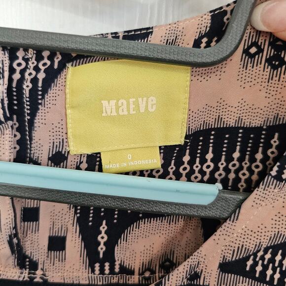 Maeve By Anthropologie Zola Bear Printed Mini Dress Size 0 - Picture 4 of 5